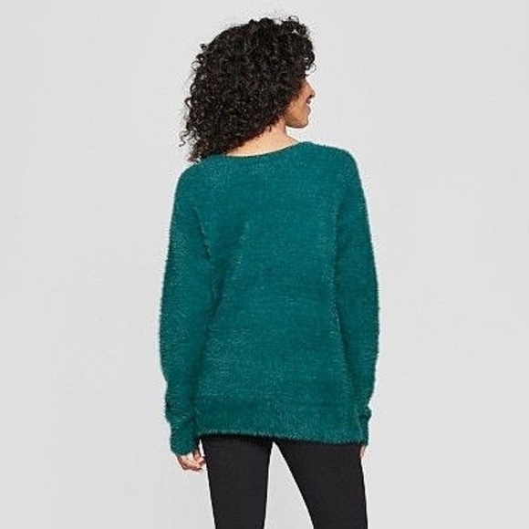 [Small] A New Day - Vneck Eyelash Pullover Sweater - Picture 2 of 4